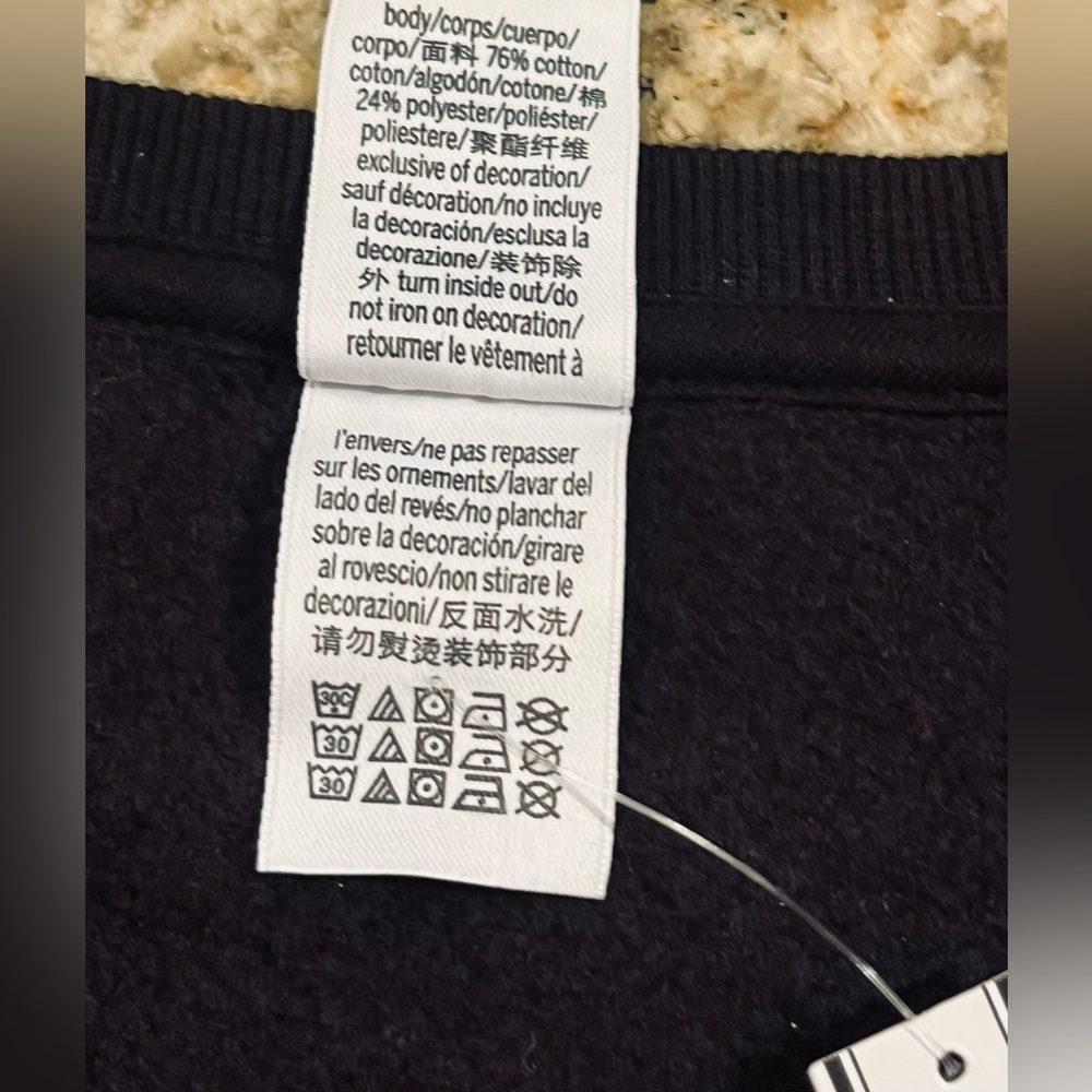 NWT PINK VS Ivy Fleece Yoke Seam Crewneck Sweatshirt - Picture 14 of 15